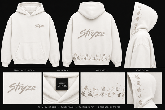 White Stryze Hoodie